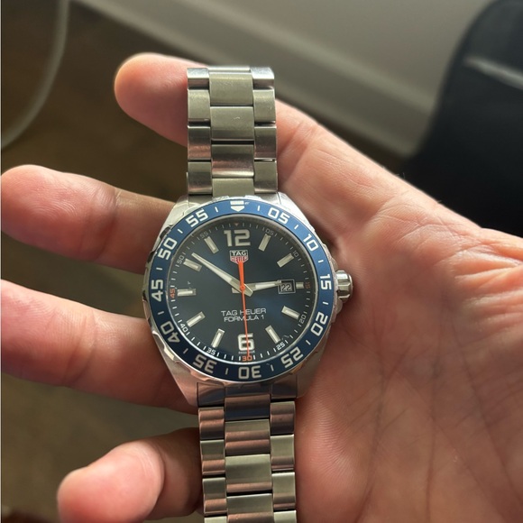 Tag Heuer Formula 1 Blue and Silver Men's Watch Super Clean - Picture 7 of 11